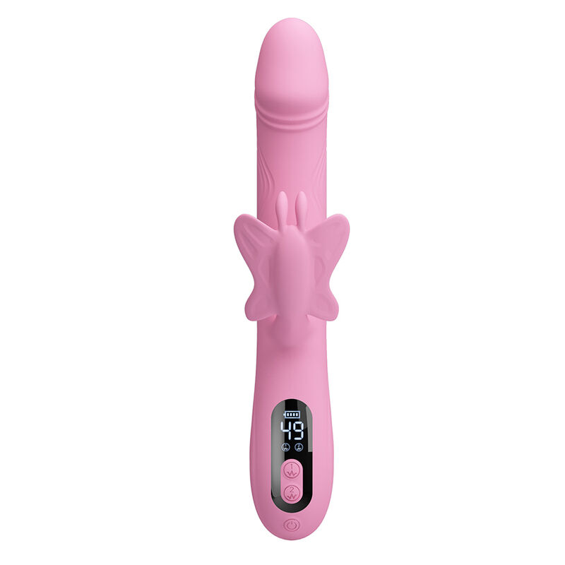 PRETTY LOVE - VIBRADOR BELLA RABBIT COM ESTIMULAÇÃO DE BORBOLETA E LED ROSA - Image 2