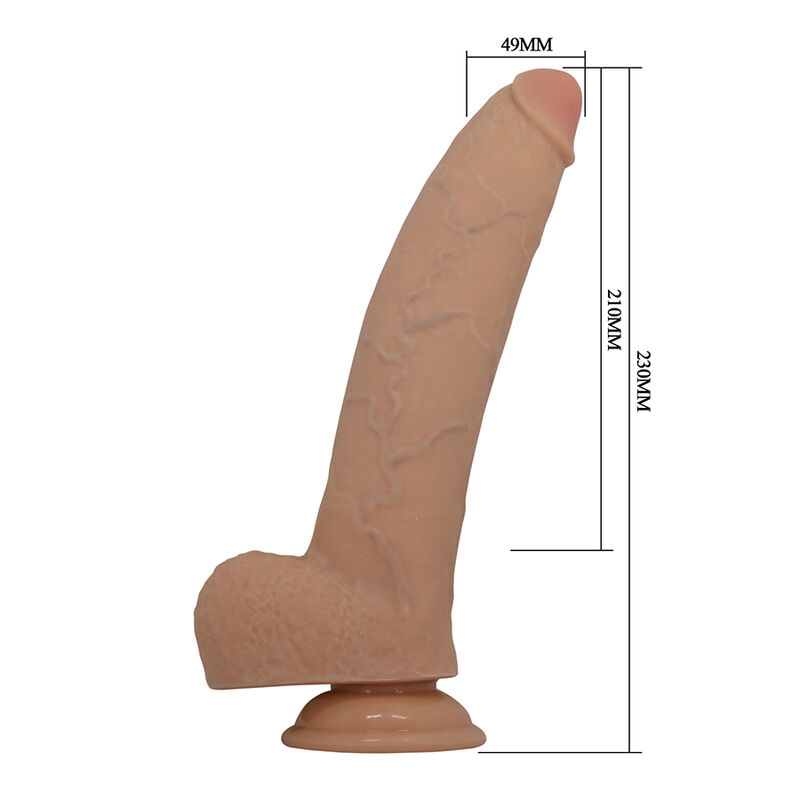 PRETTY LOVE - FABIAN DILDO FLEXÍVEL COM VENTOSA EM FORMATO DE CARNE - Image 5