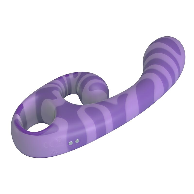 PRETTY LOVE - SUMMER VIBRADOR DE DUAS PONTAS COM ALÇA 19 CM Ø 3,5 CM ROXO - Image 5