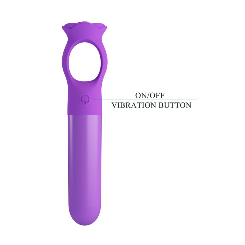 PRETTY LOVE - MINI VIBRADOR MASSAGEADOR RECARREGÁVEL GIANA ROXO - Image 3
