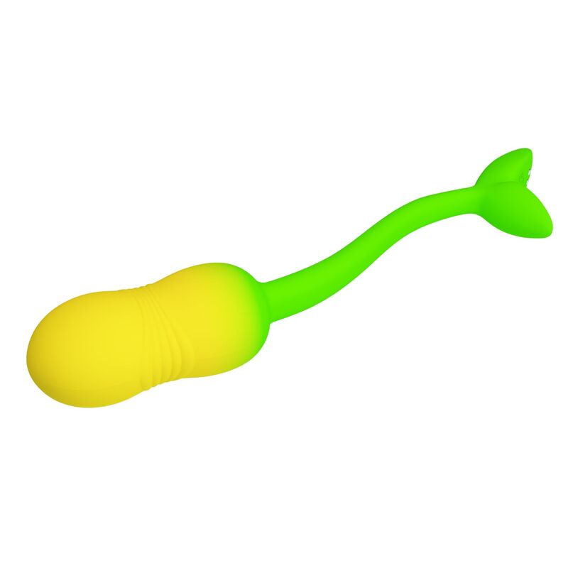 PRETTY LOVE - OVO VIBRATÓRIO COM CONTROLE POR APLICATIVO PULSEN, 12 FUNÇÕES, RECARREGÁVEL VIA USB, VERDE-AMARELO - Image 5