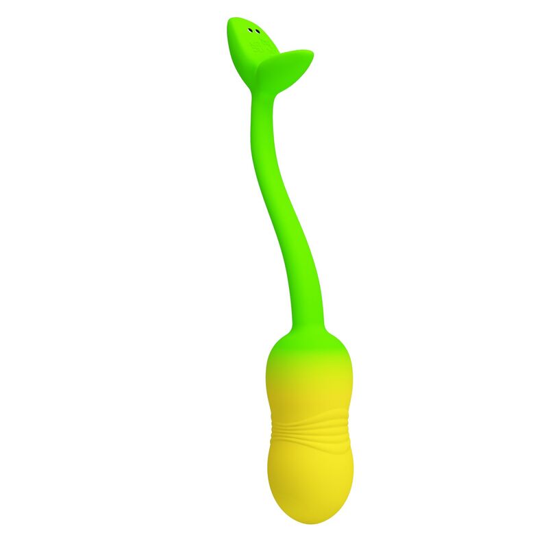 PRETTY LOVE - OVO VIBRATÓRIO COM CONTROLE POR APLICATIVO PULSEN, 12 FUNÇÕES, RECARREGÁVEL VIA USB, VERDE-AMARELO - Image 2