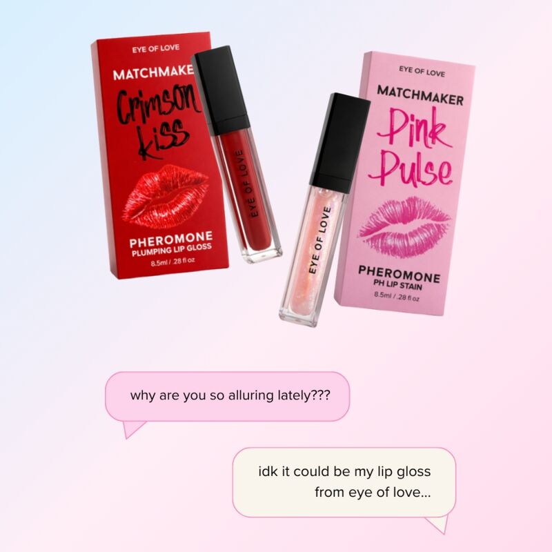 EYE OF LOVE - MATCHMAKER CRIMSON KISS BRILHO LABIAL VERMELHO COM EFEITO VOLUMIZADOR E FEROMÔNIOS 8,5 ML - Image 5