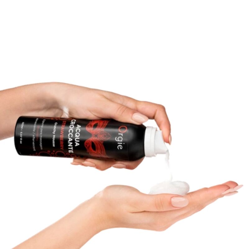 ORGIE - ACQUA CROCCANTE MOUSSE DE MASSAGEM CROCANTE DE MORANGO 150 ML - Image 3