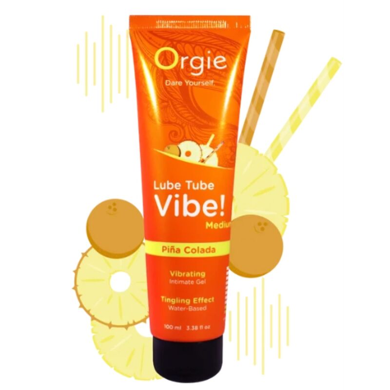 ORGIE - VIBE DE TUBO LUBRIFICANTE! PIÑA COLADA GEL ÍNTIMO BEIJÁVEL FORMIGUEIRO MÉDIO 100 ML - Image 3