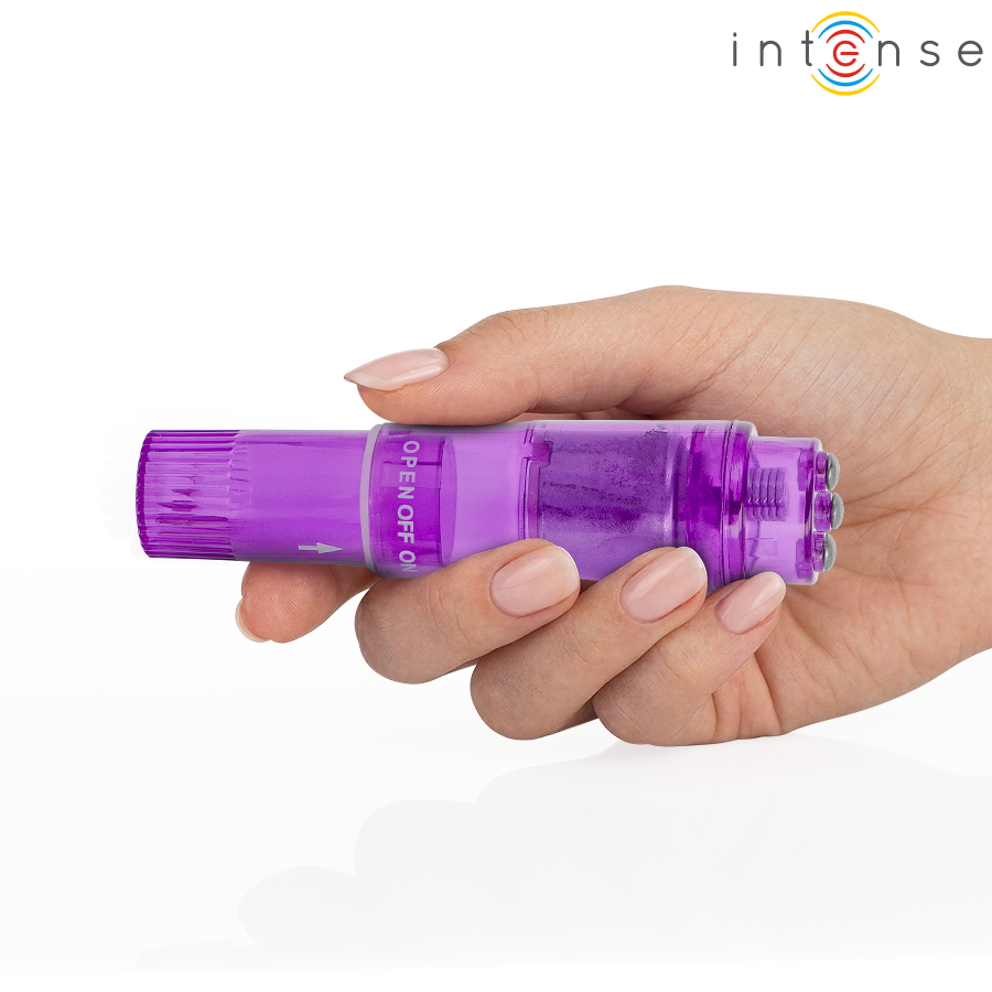 Mini Vibrador Intense Kurt Roxo com 4 Cabeças Intercambiáveis - Image 4