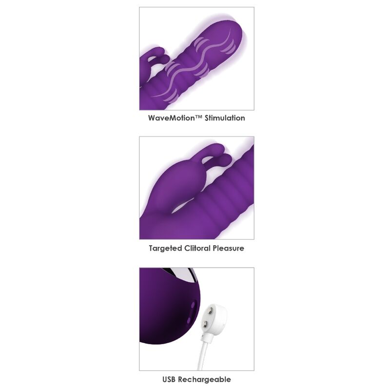 Vibrador Fantasy For Her Fantasy Wave WaveMotion Roxo Recarregável - Image 2